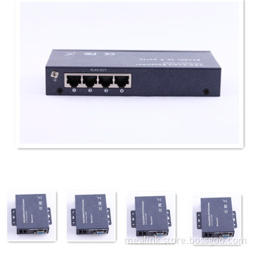 100m 1X4 VGA Extender Over Cat5e/6